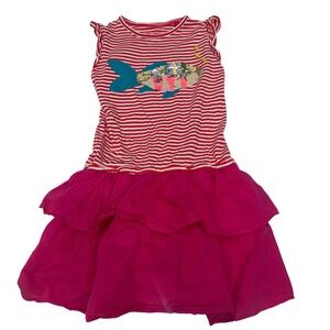 Mini Boden Girl Dress‎ Pink Red Size 9/10